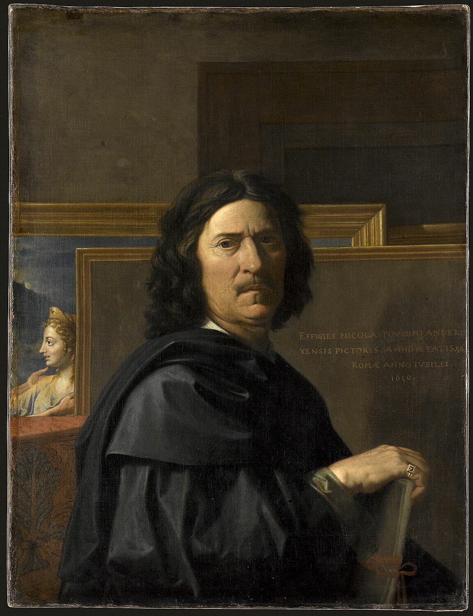 Nicolas Poussin, Autoportrait, 1650, musée du Louvre